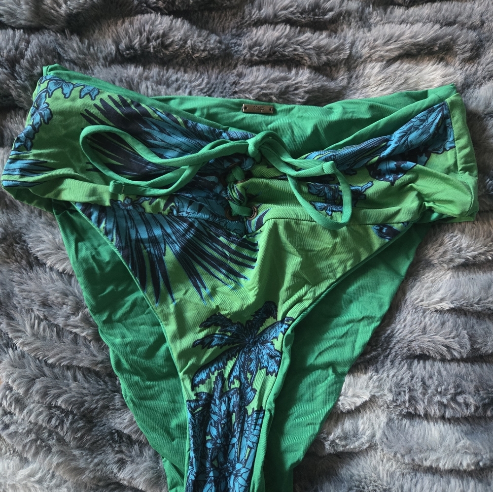 Maaji Teal and Blue Bikini Bottom